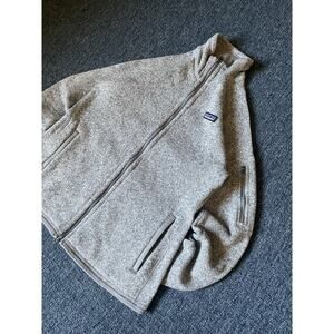 Patagonia Better Sweater Womens Small Heather Gray Full Zip Mock Neck Fleece